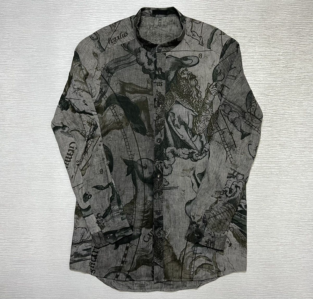 Devoa Devoa - S/S 20 - Zodiac Signs Mandarin Collar Longline Shirt  