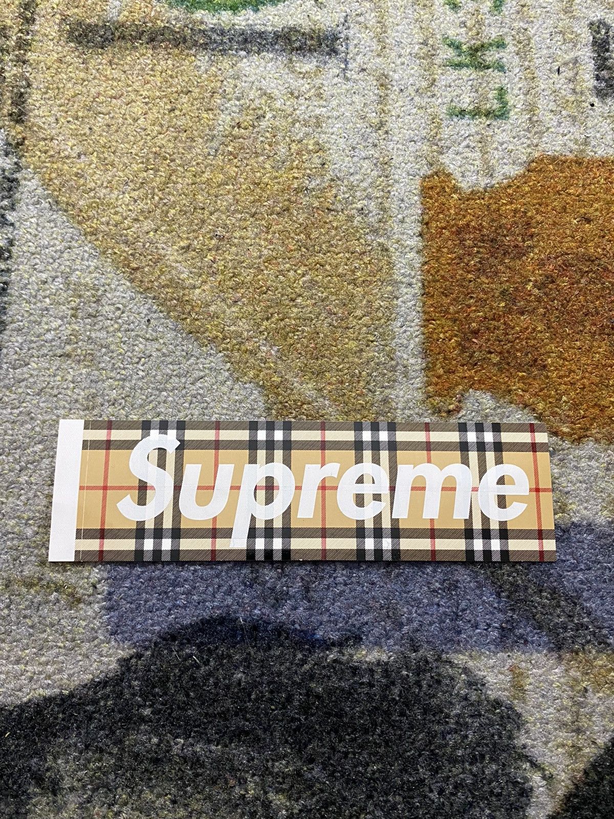 Burberry × Supreme Supreme Burberry Box Logo Sticker Size ONE SIZE - 1 Thumbnail