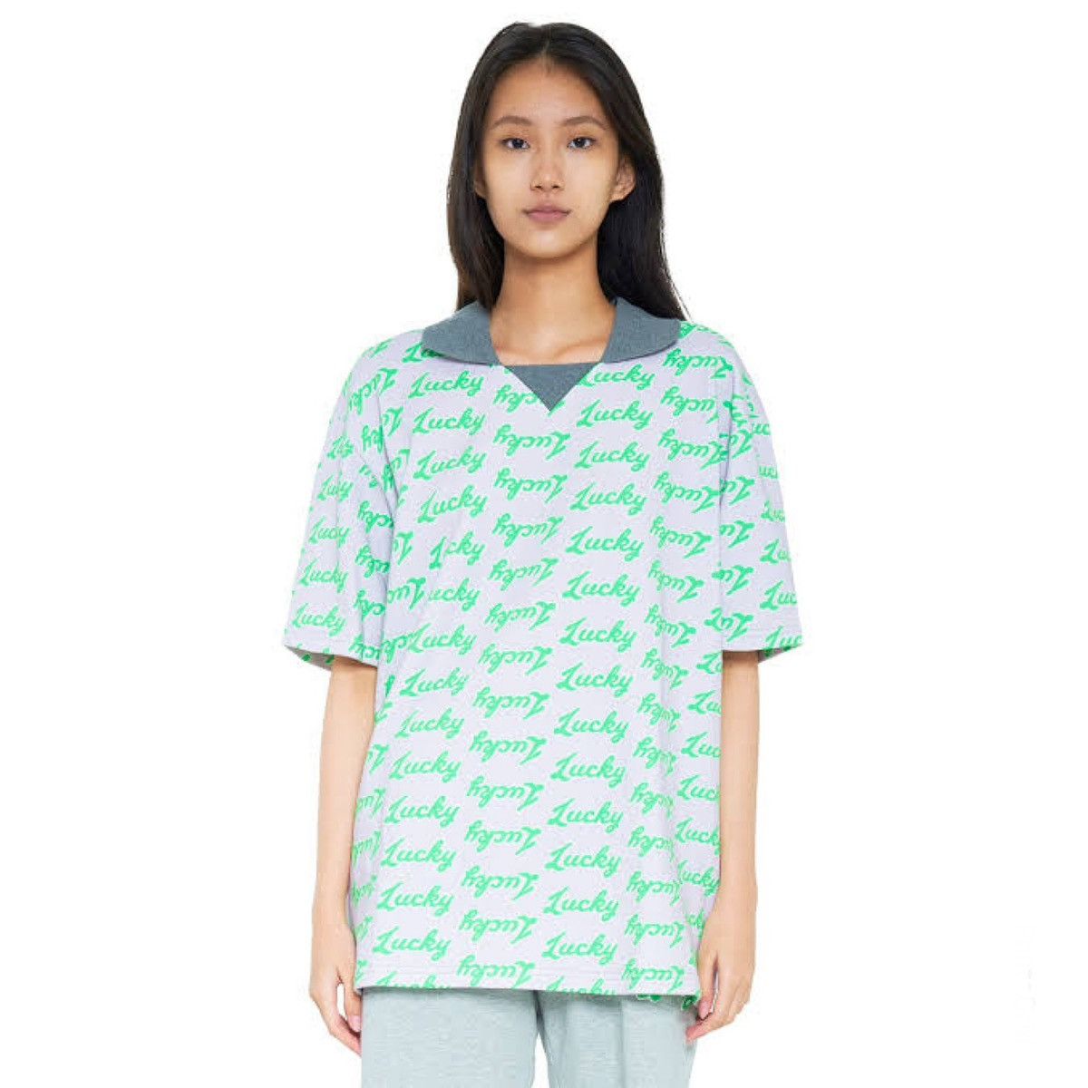 Natasha Zinko Natasha Zinko - Lucky Print T Shirt With Collar Size M / US 6-8 / IT 42-44 - 2 Thumbnail