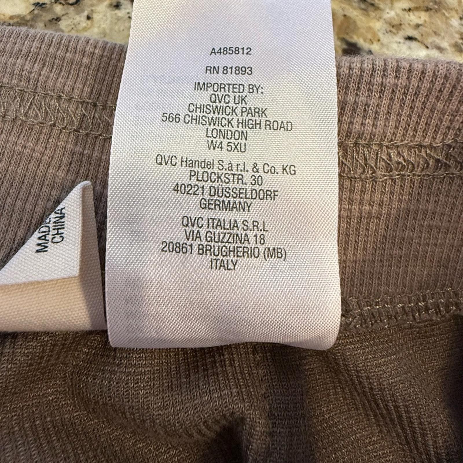 Other Bridgehampton brown ribbed crop Athleisure pants SZ XXSP Size 25" / US 0 / IT 36 - 6 Thumbnail