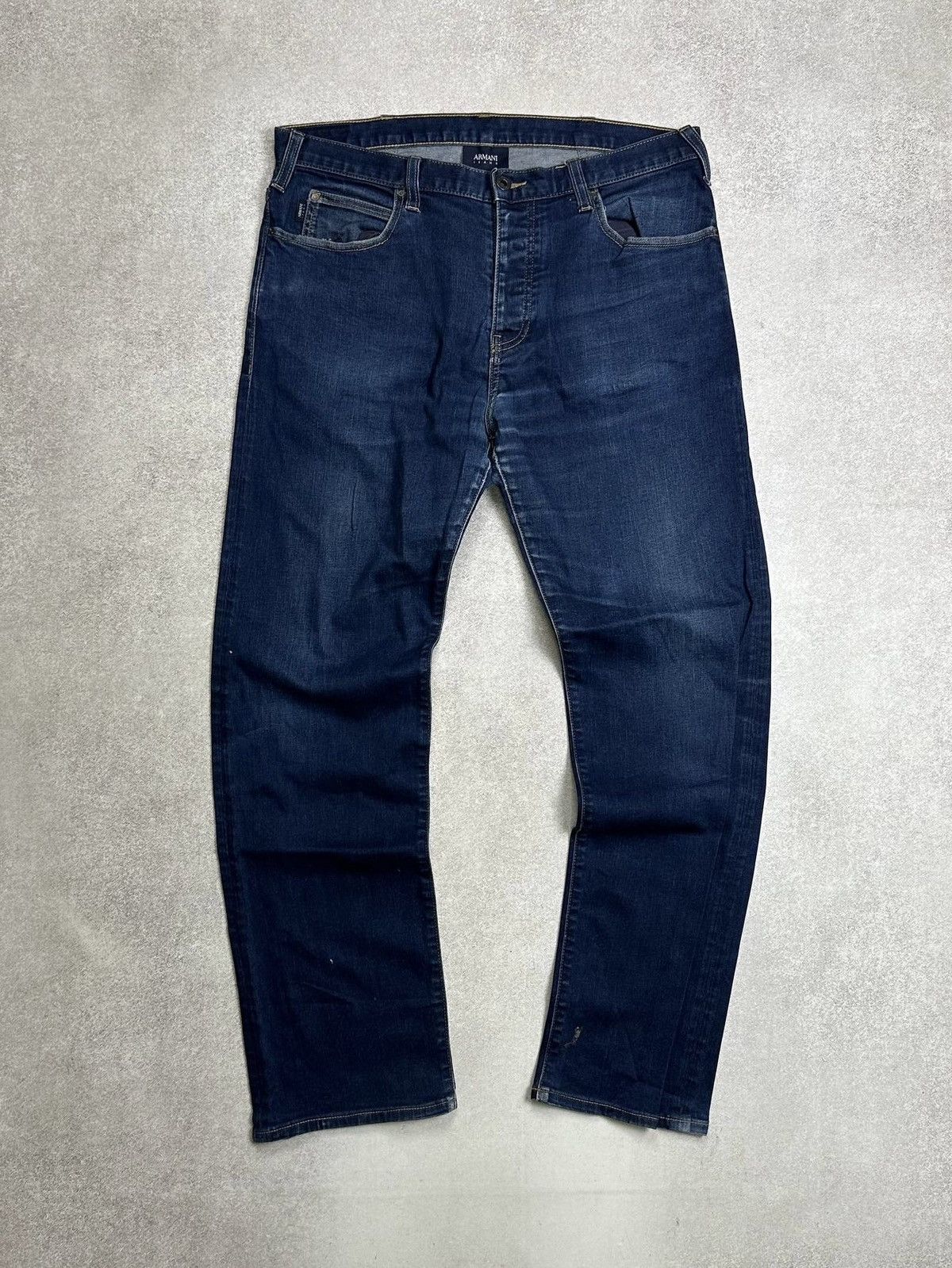 Armani Vintage Armani Metal Logo Baggy Jeans Rare Y2K 34 Size US 34 / EU 50 - 4 Thumbnail