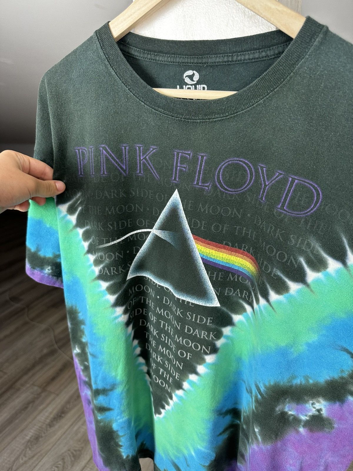 Liquid Blue Pink Floyd Dark Side Of The Moon T-Shirt Vintage 2004 Size US XL / EU 56 / 4 - 6 Thumbnail