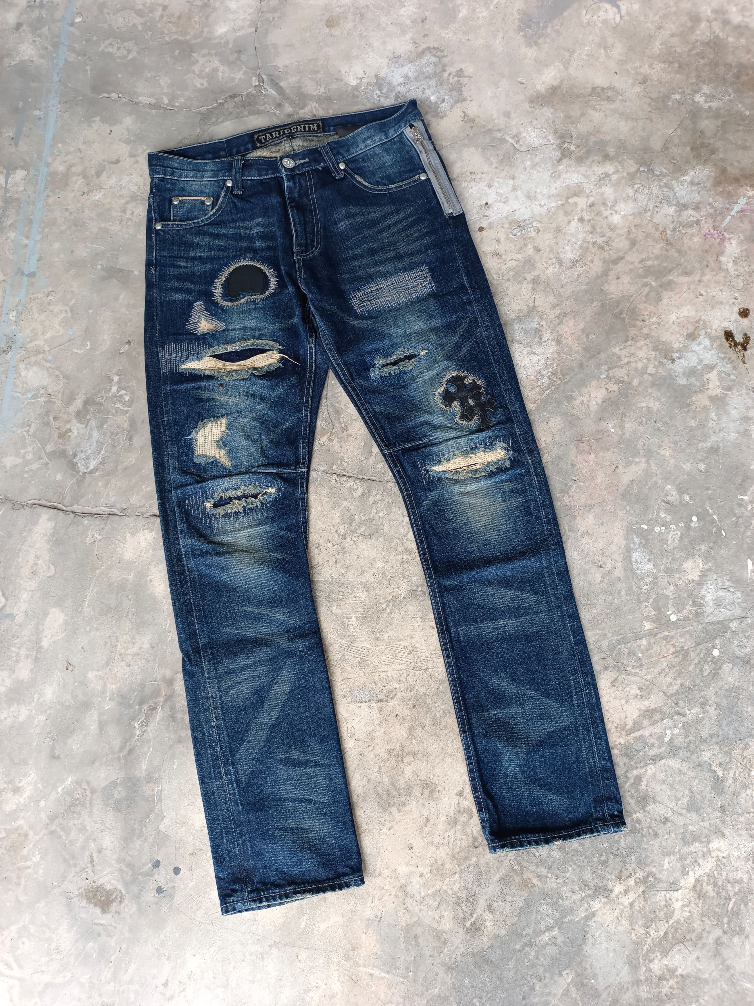 Japanese Brand RARE " Taki Cross Selvedge Denim Size US 32 / EU 48 - 1 Thumbnail