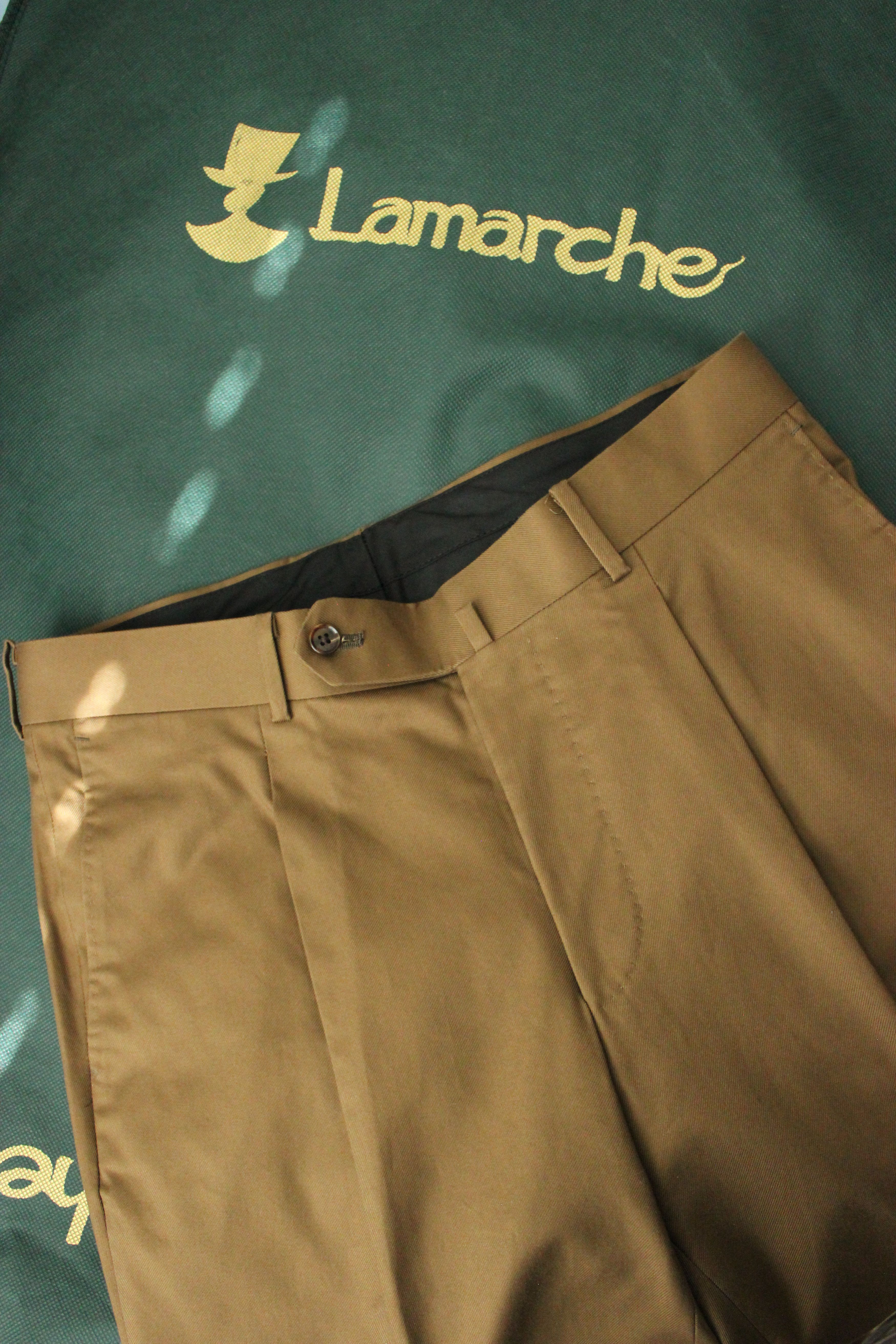 Ring Jacket Lamarche 100% Cotton Suit Toffee Size 36R - 11 Thumbnail