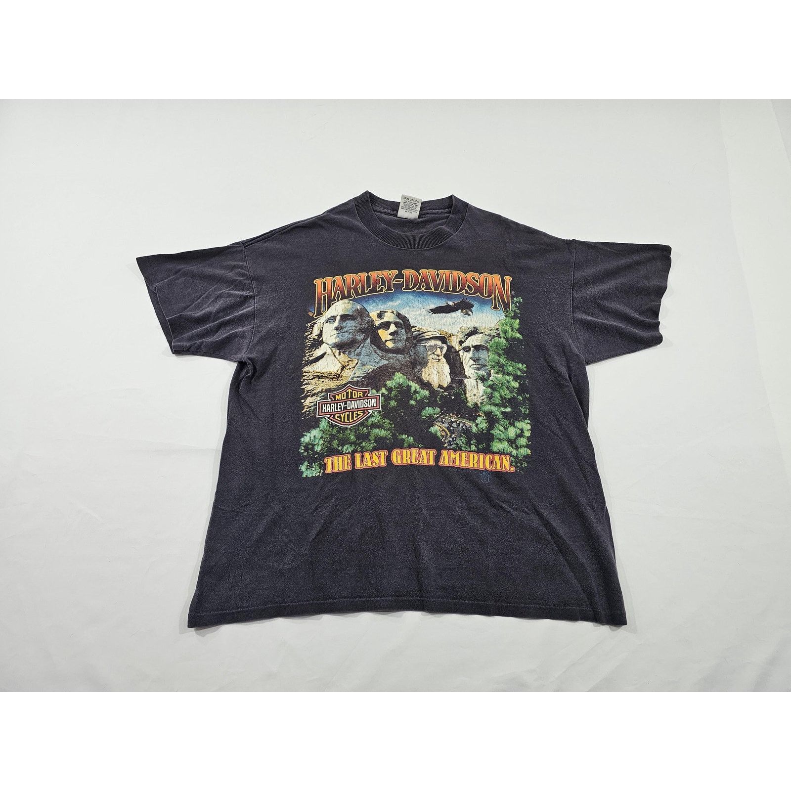 Harley Davidson Harley Davidson The Last Great American Black T-Shirt Sz L Size US L / EU 52-54 / 3 - 1 Thumbnail