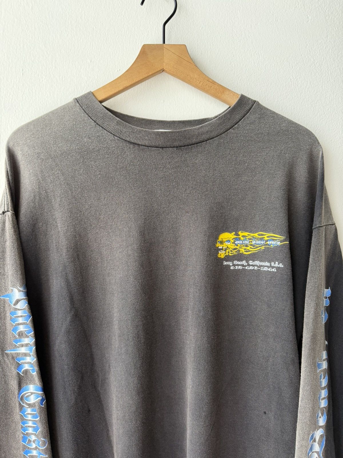 Vintage 90s Pacific Coast Cycle long sleeve biker tee Size US XL / EU 56 / 4 - 2 Thumbnail