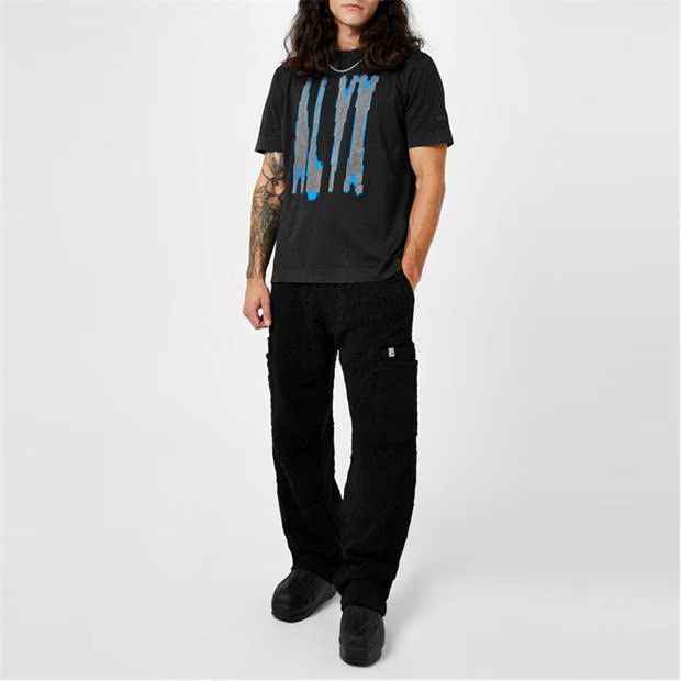 1017 ALYX 9SM o1g2r1mq0824 Distressed Jersey Cargo Trousers in Black Size US 30 / EU 46 - 4 Thumbnail