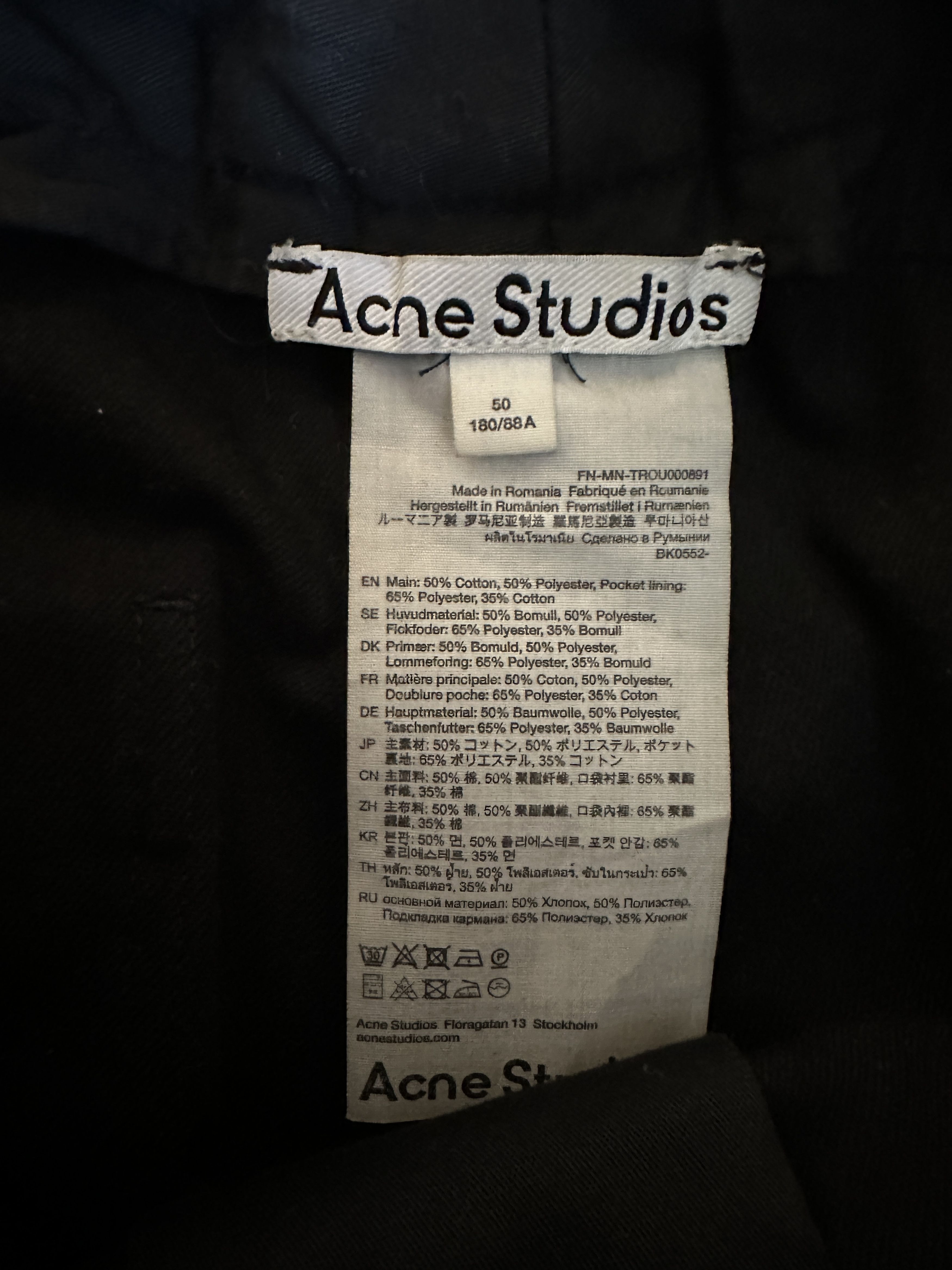 Acne Studios Acne Studios Straight Leg Pants Size US 34 / EU 50 - 4 Thumbnail