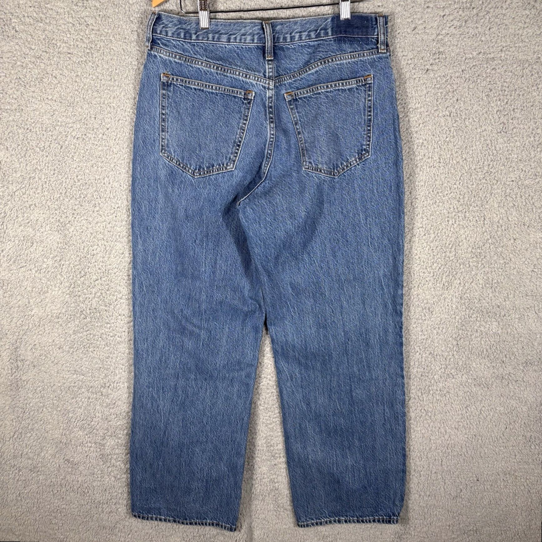 Abercrombie & Fitch Abercrombie & Fitch Jeans Women 30 Regular Straight High Rise Denim Blue 34x30 Inseam 30 Baggy Y2K Vintage Style Comfort Pockets Button Size 30" / US 8 / IT 44 - 3 Thumbnail
