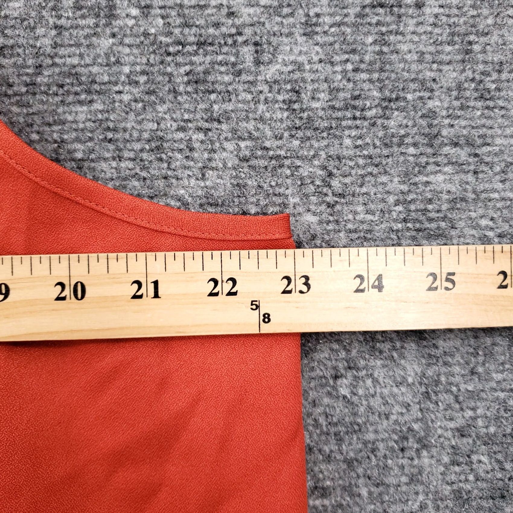 Shein Shein Curve Tank Top Red Scalloped 4XL Plus V-Neck Sleeveless Blouse Shirt Size XXL / US 16-18 / IT 52-54 - 4 Thumbnail