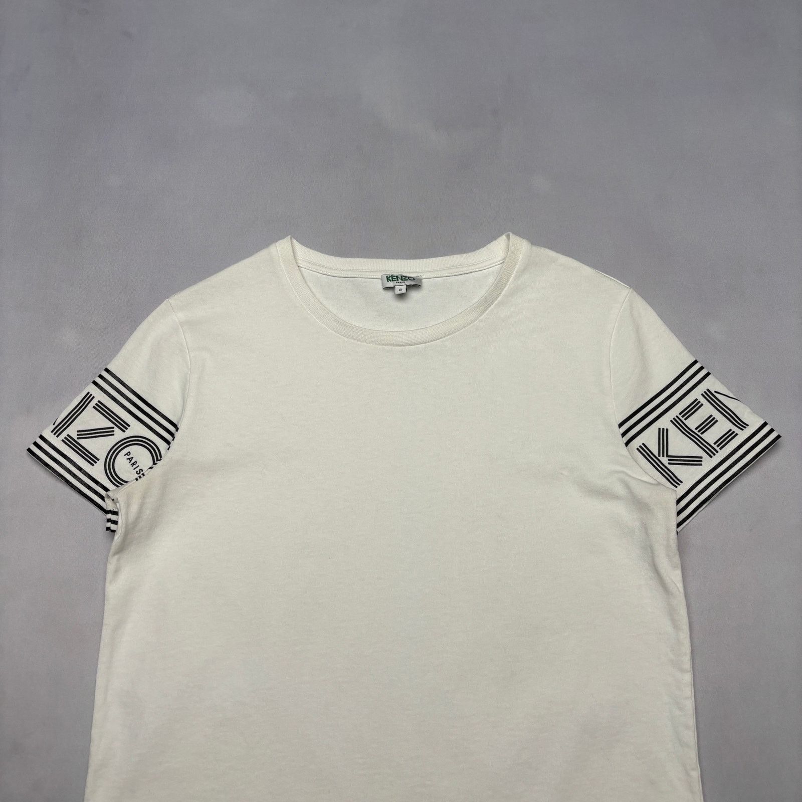 Kenzo Kenzo Logo Sleeve Crew Neck T Shirt Women's Small Streetwear Size S / US 4 / IT 40 - 2 Thumbnail