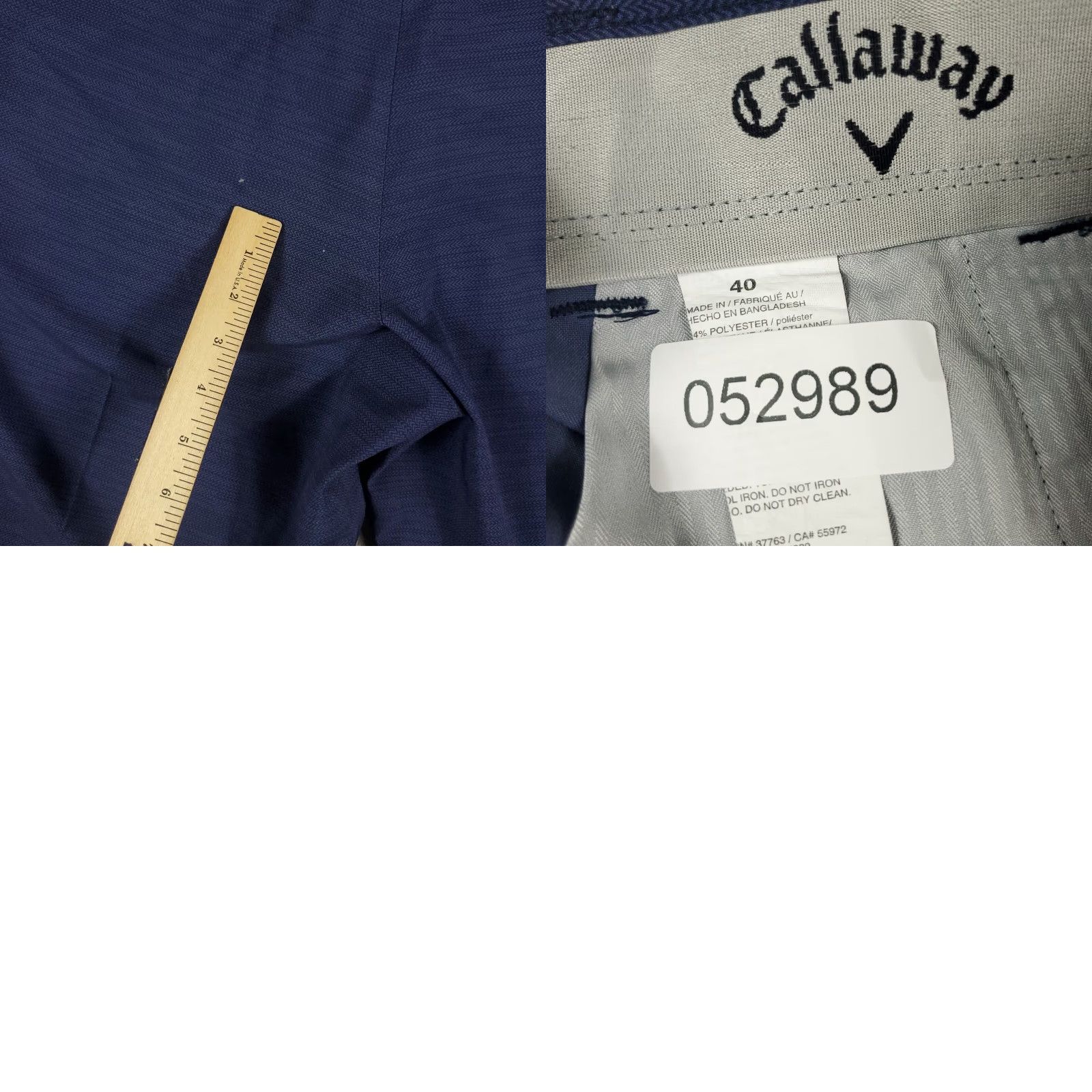 Callaway Callaway Shorts Mens 40 Blue Flat Front Chino Polyester Casual Golf Size US 40 / EU 56 - 8 Thumbnail
