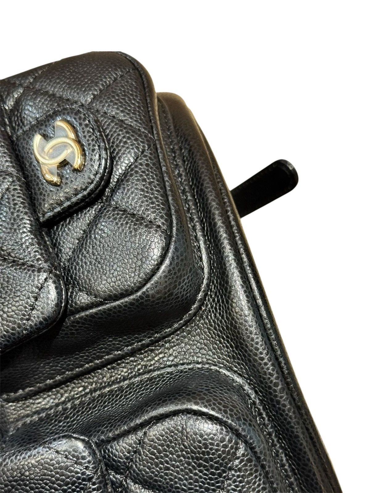 Chanel Chanel Duma Medium Shiny Black Caviar Quilted Backpack Size ONE SIZE - 4 Thumbnail