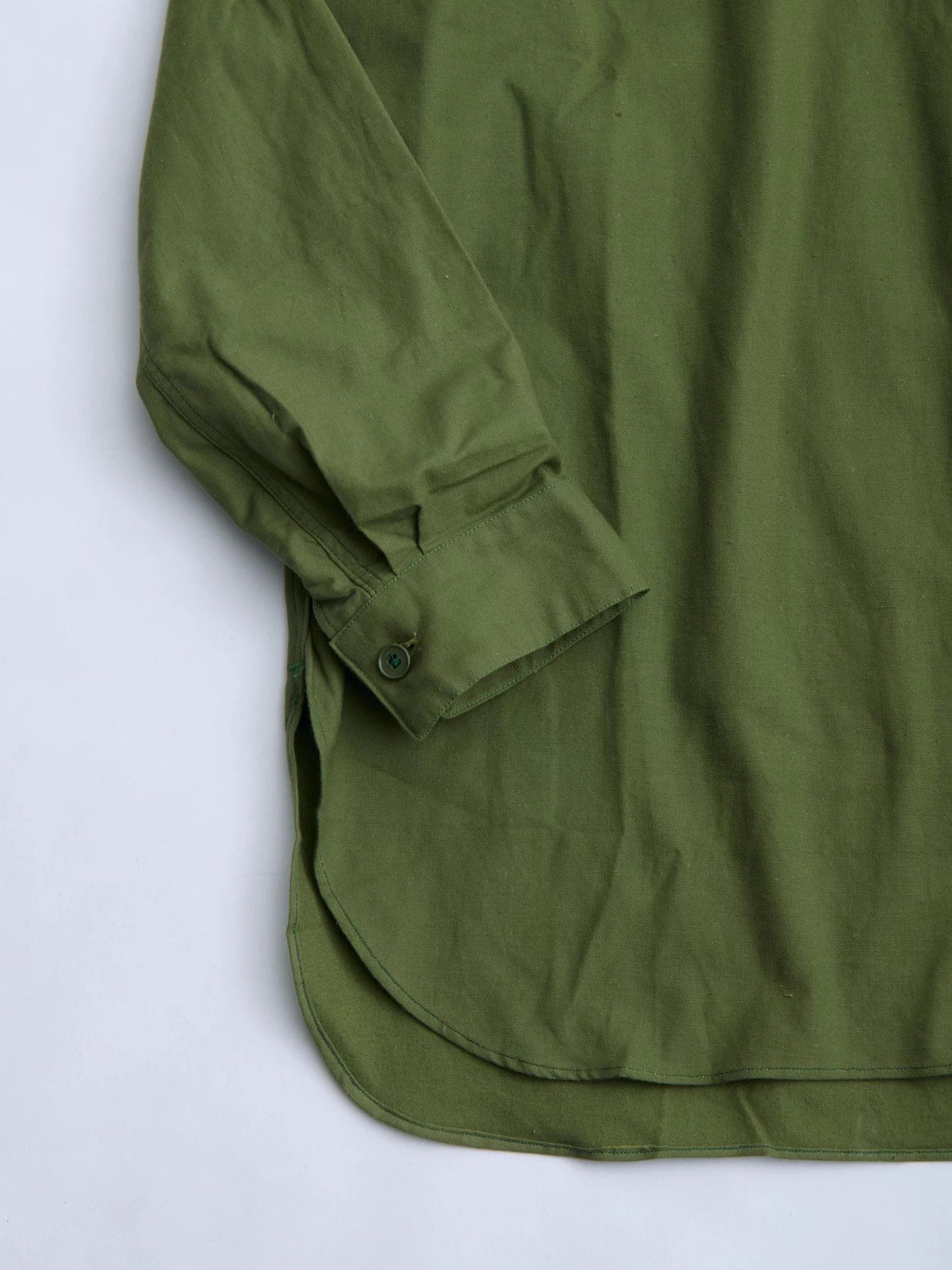 Other SWEDISH ARMY M55 Pullover 55 Early Collarless Green Size US XL / EU 56 / 4 - 9 Thumbnail