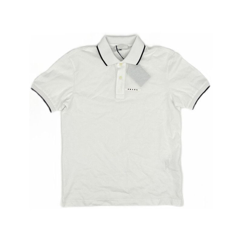 Prada Prada Casual Comfortable White Polo Shirt-2506 Size US S / EU 44-46 / 1 - 2 Thumbnail