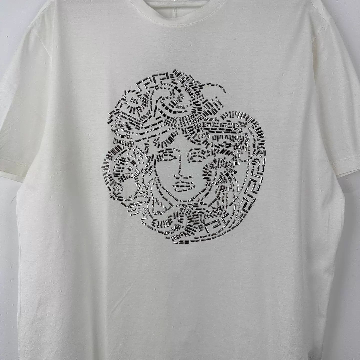 Versace Versace Silver Rivet Medusa Short Sleeve T-Shirt M Size US M / EU 48-50 / 2 - 4 Thumbnail