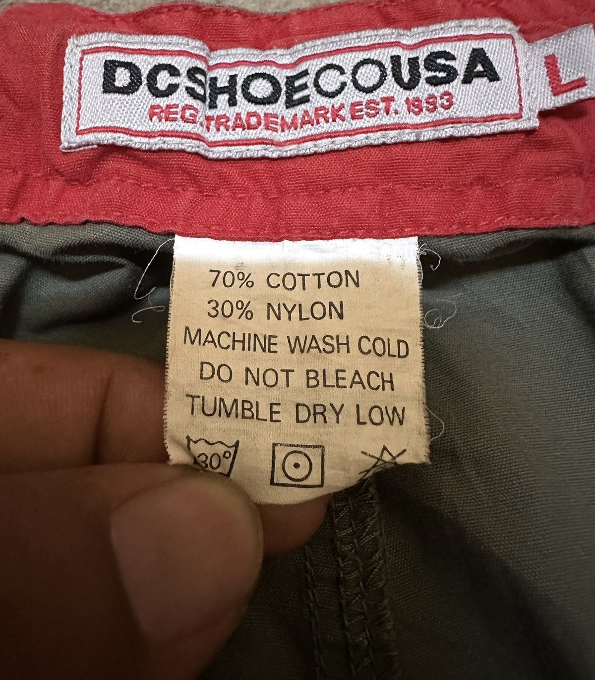 DC × Vintage Vintage 00s Dc Shoe Co Usa Light Pants Size US 36 / EU 52 - 5 Thumbnail