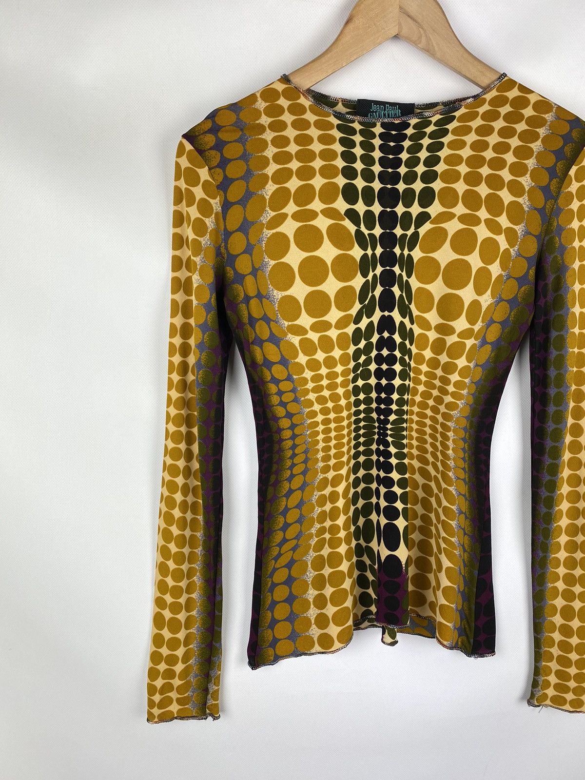 Jean Paul Gaultier Jean Paul Gaultier 1995 archival cyber dot mesh top tunic Size L / US 10 / IT 46 - 2 Thumbnail