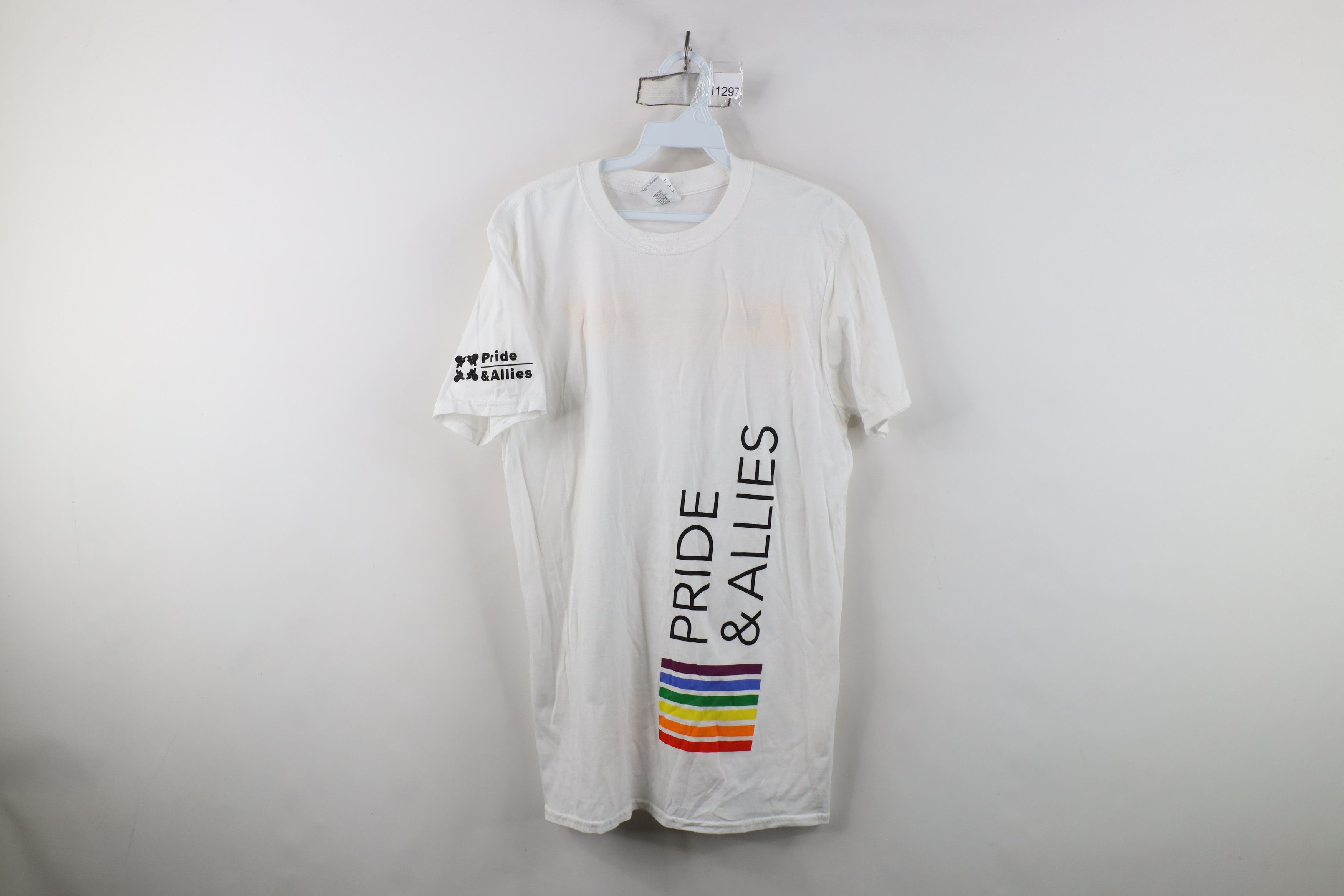 Vintage Stanley Black & Decker Allies Rainbow Gay T-Shirt White Size M / US 6-8 / IT 42-44 - 1 Thumbnail