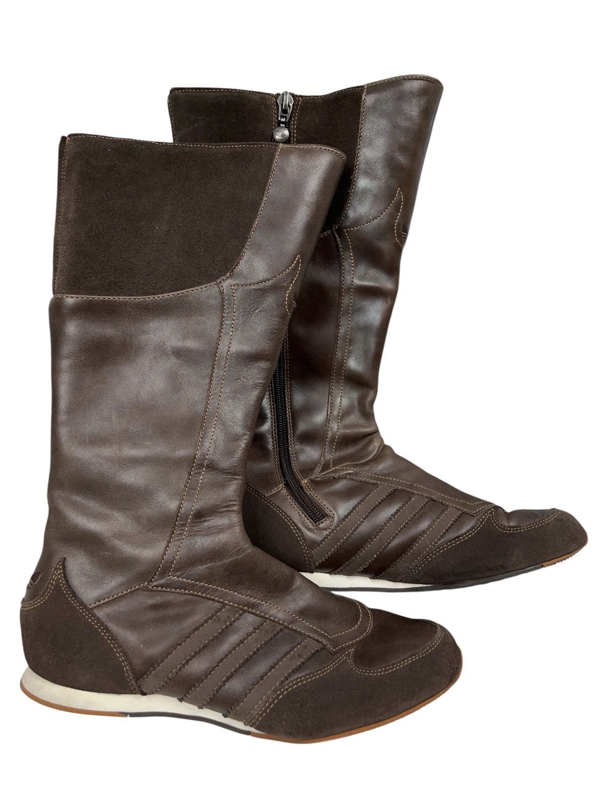 Adidas Vintage Adidas Midiru High Boxing Racing Boots Leather y2k Size US 6.5 / IT 36.5 - 1 Thumbnail