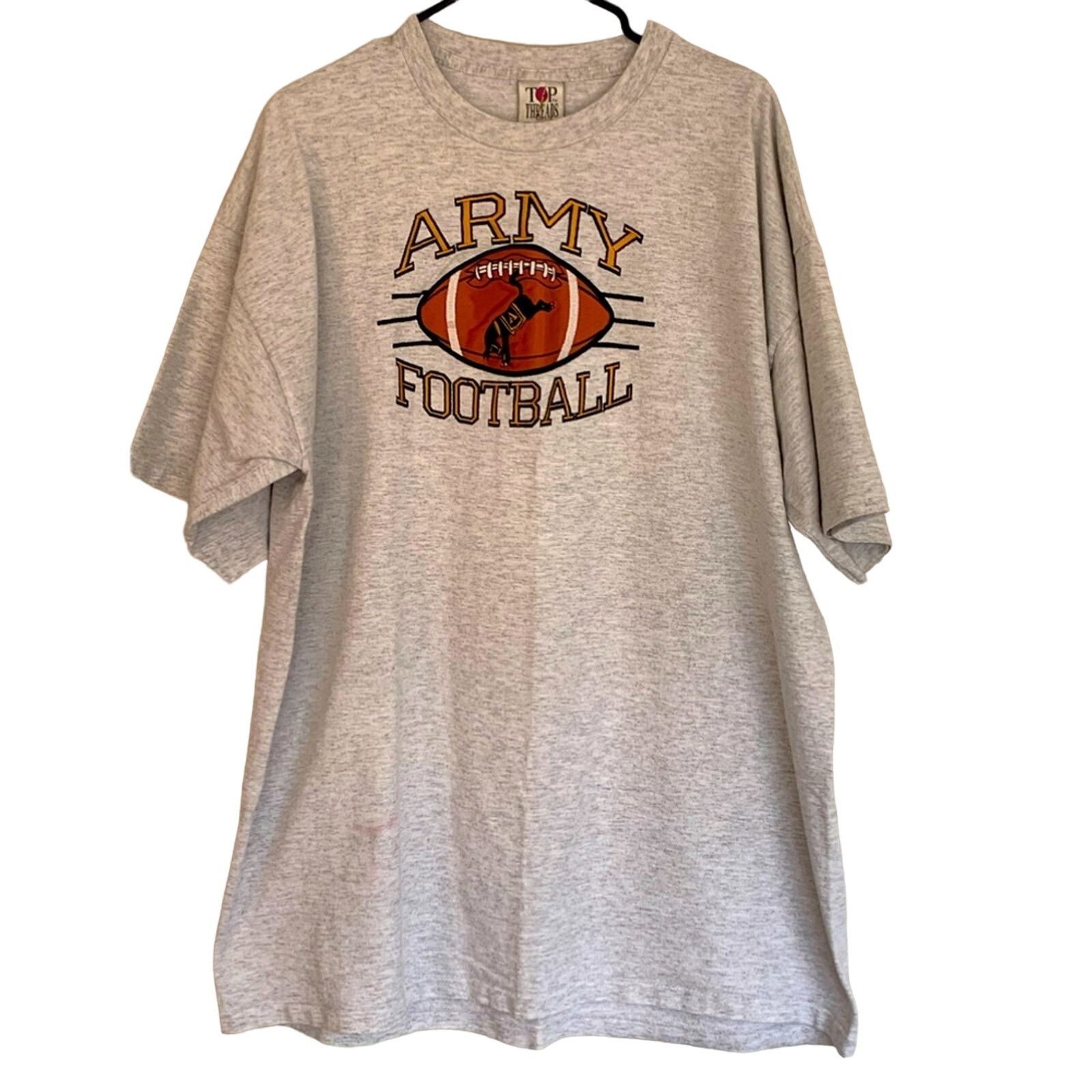 Vintage VINTAGE ARMY FOOTBALL HEAVY COTTON EMBROIDERED SHIRT RARE Size US XXL / EU 58 / 5 - 1 Thumbnail