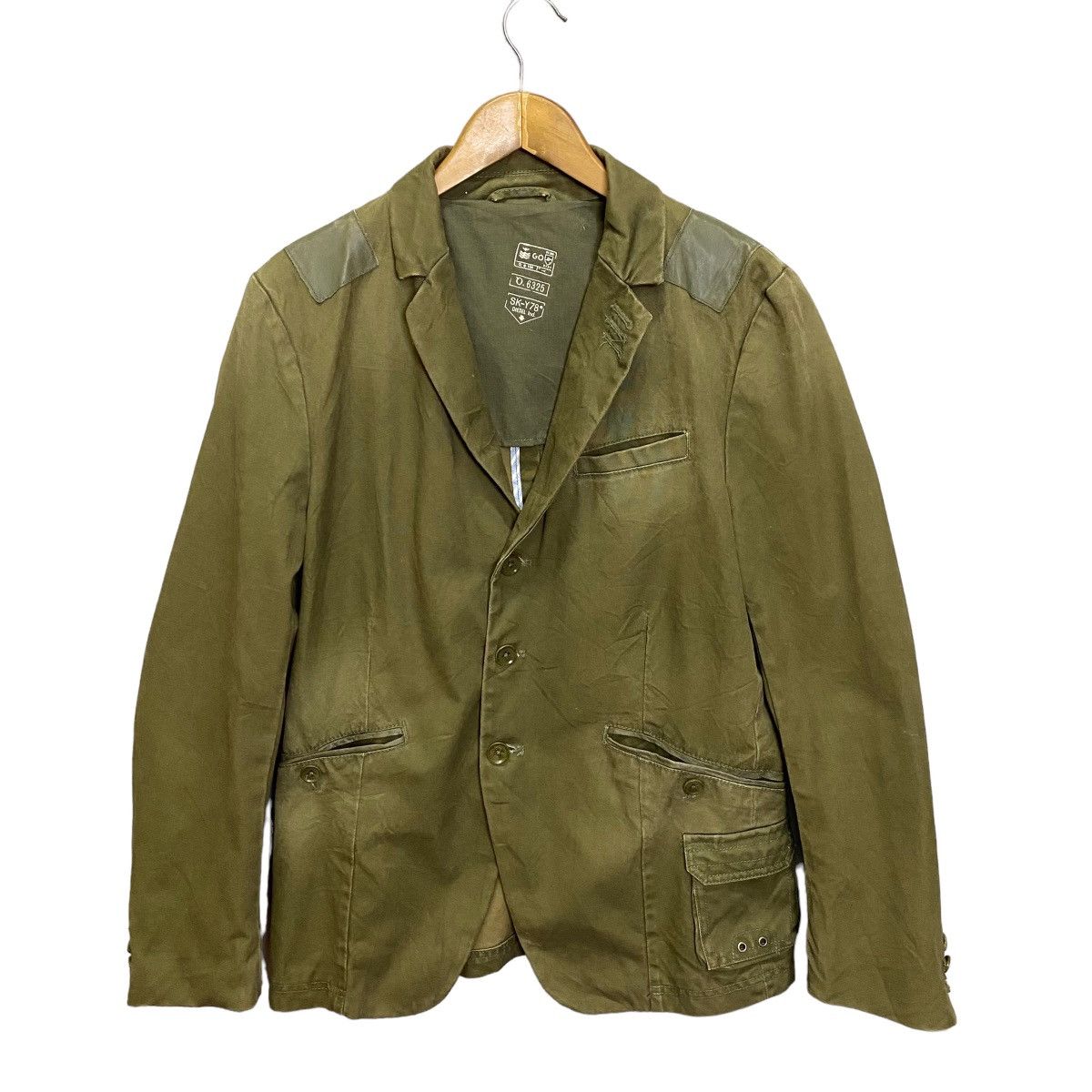 image of Vintage Diesel Jacket Olive Patina Green in Olive Green, Men's (Size Small)