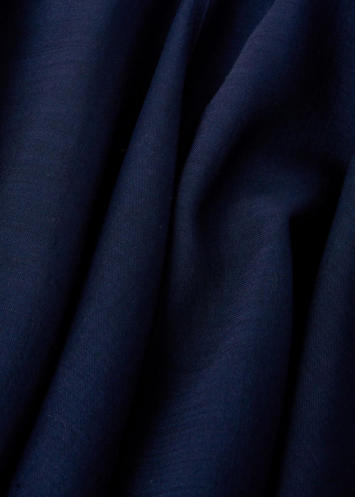 Loro Piana o1srvl11e0225 FAN7058 Flavia Skirt in Navy Blue Size 30" / US 8 / IT 44 - 2 Thumbnail