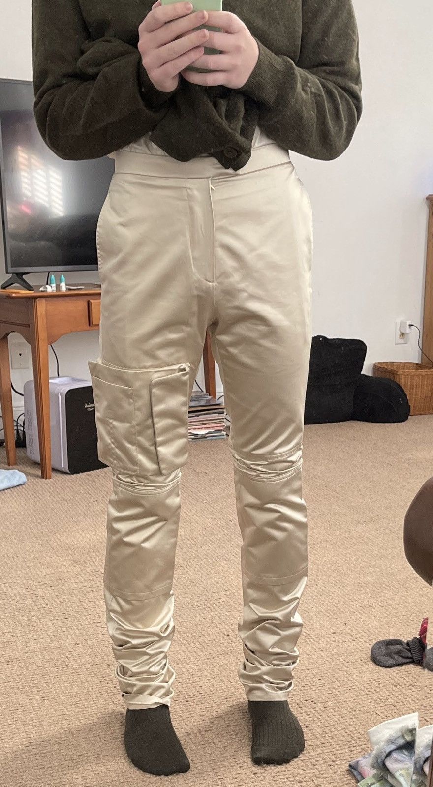 Raf Simons FW18 Satin Slim Space Pants With Pockets (46) Size US 30 / EU 46 - 9 Thumbnail