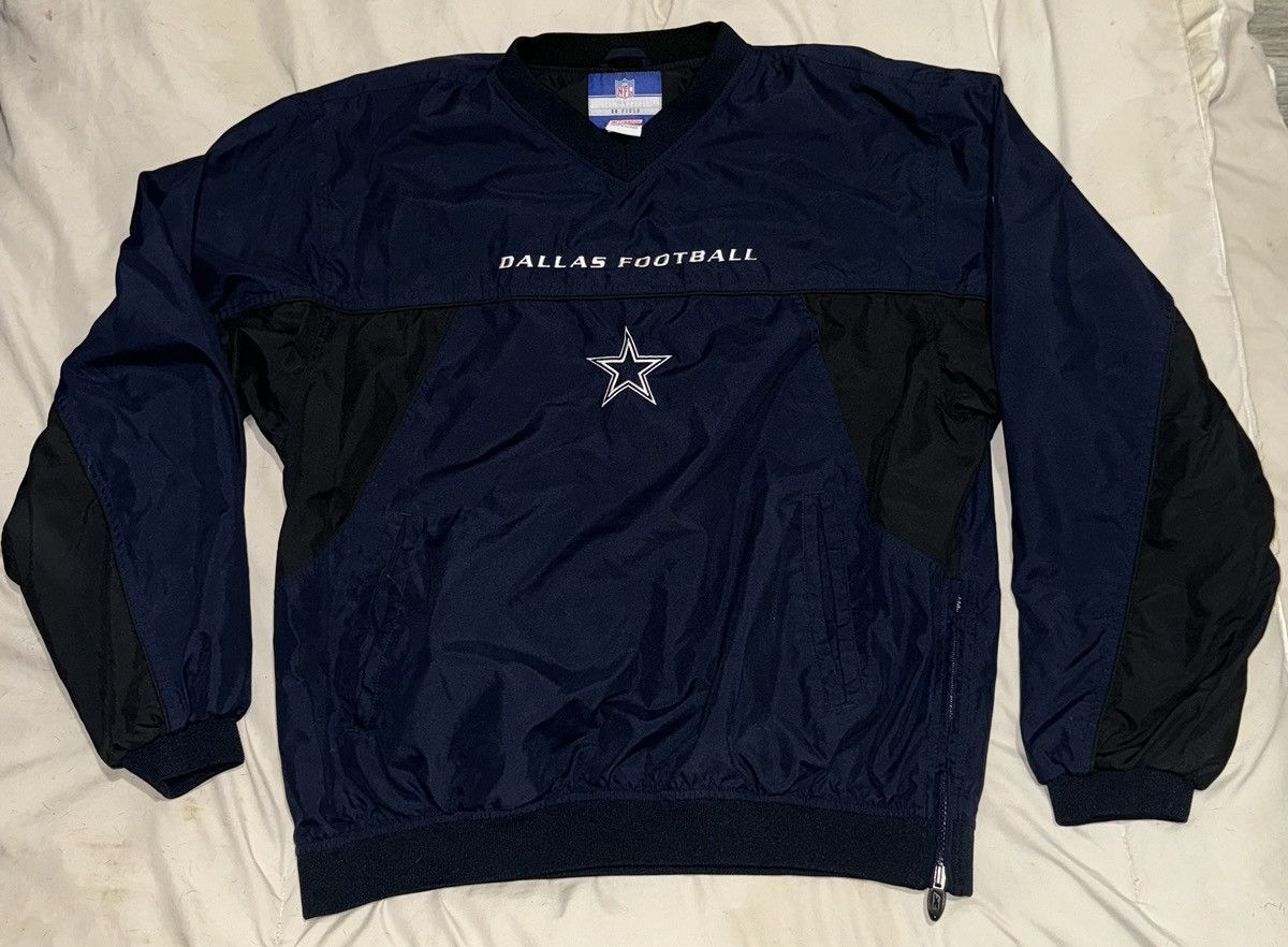 Reebok × Vintage Vintage Reebok On Field NFL Football Dallas Cowboys Pullover Size US L / EU 52-54 / 3 - 1 Thumbnail