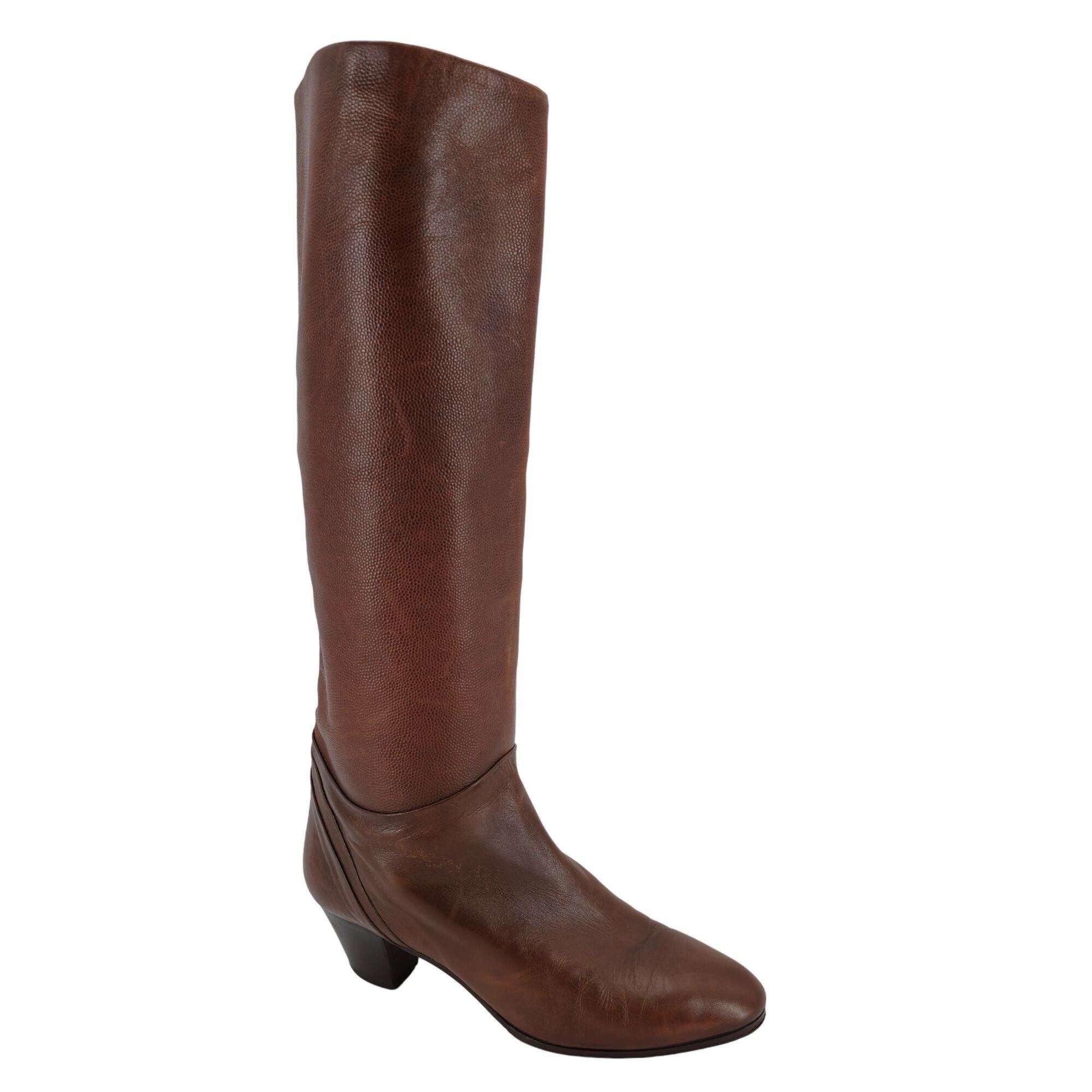 Bally Vintage Italian Calfskin Bally Womens Size 7.5M Brown Soft Size US 7.5 / IT 37.5 - 1 Thumbnail