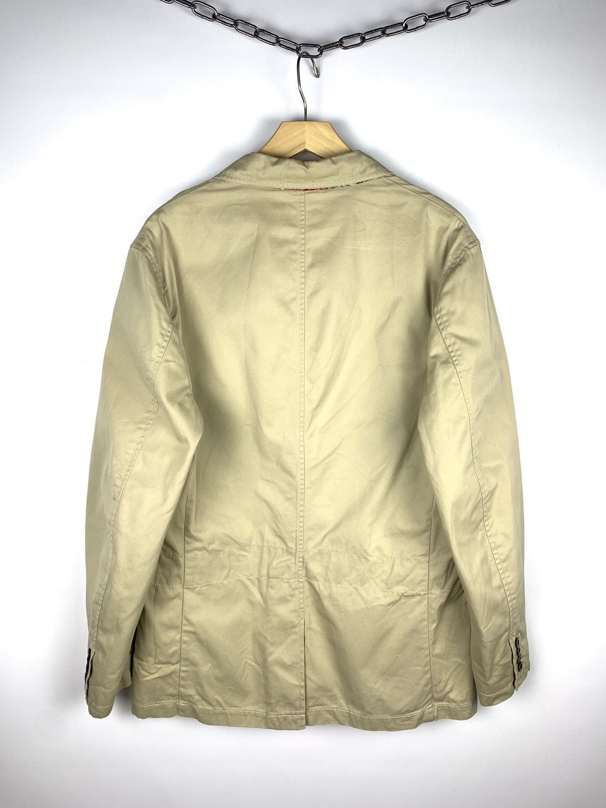 Polo Ralph Lauren Vintage Polo Ralph Lauren Blazer Mens 42R Jacket Coat Beige Size 42R - 8 Thumbnail