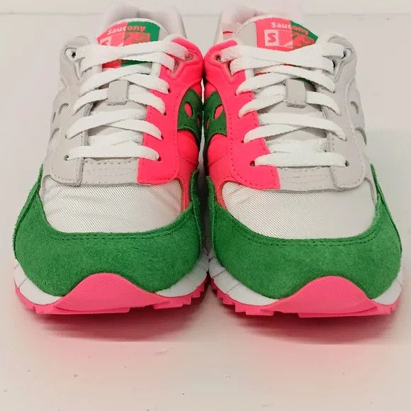 Saucony Saucony Women's Shadow Green/Wht 6000 Split Sneakers - US9.5 Size US 9.5 / IT 39.5 - 4 Thumbnail