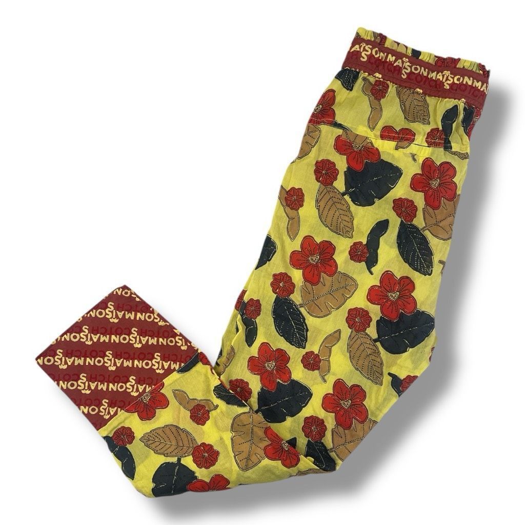 Scotch & Soda Scotch & Soda Floral 100% Cotton Lightweight Pants Size Smal Size 27" / US 4 / IT 40 - 4 Thumbnail