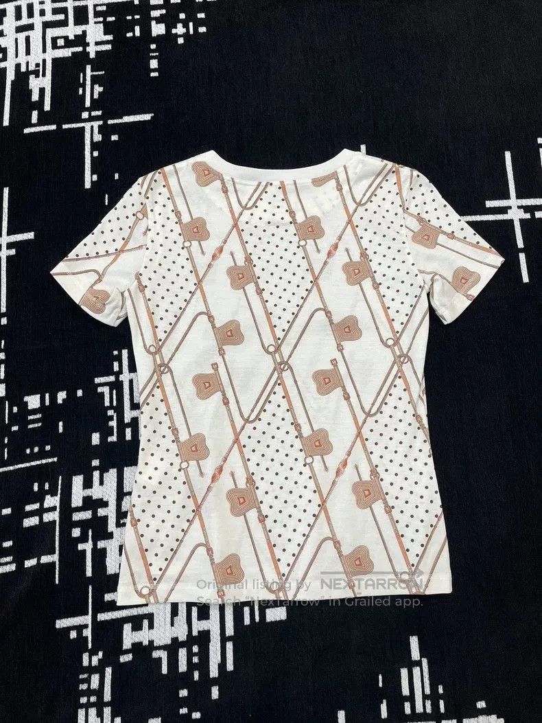 Hermes Hermes Polka Dot Print Short Sleeve T-Shirt. Size US S / EU 44-46 / 1 - 2 Thumbnail
