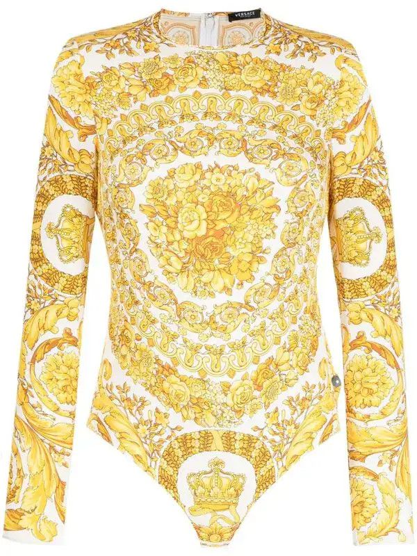 o1y0226 Bodysuit in Yellow/White