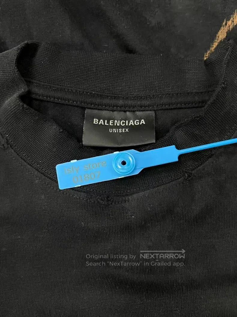 Balenciaga Balenciaga Color block letter pattern print round neck lon Size US S / EU 44-46 / 1 - 5 Thumbnail