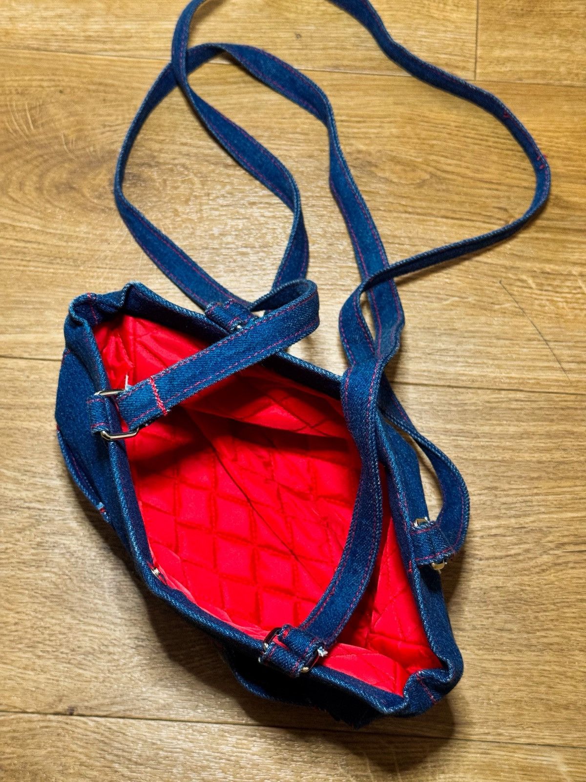 Moschino Vintage Moschino Jeans Heart Motif Crossbody Denim Bag Size ONE SIZE - 4 Thumbnail