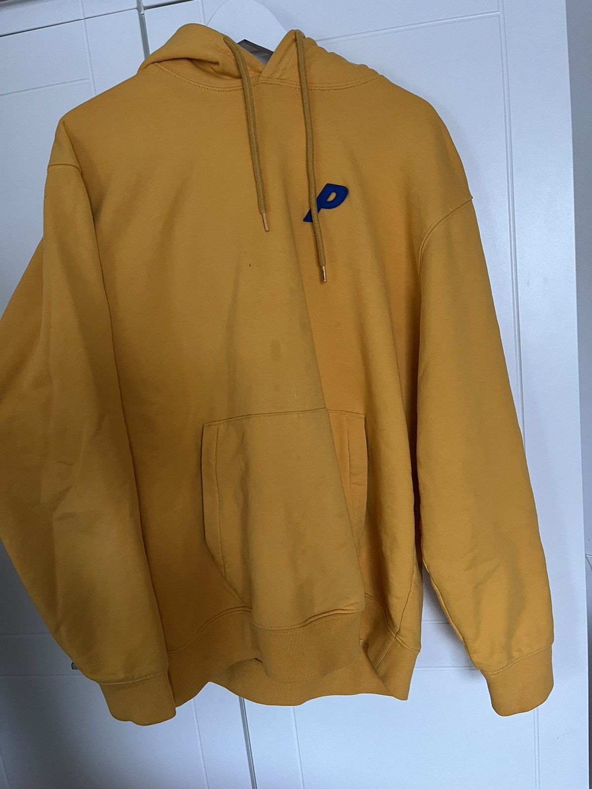 image of Palace Felt P Hoodie in Yellow, Men's (Size XL)