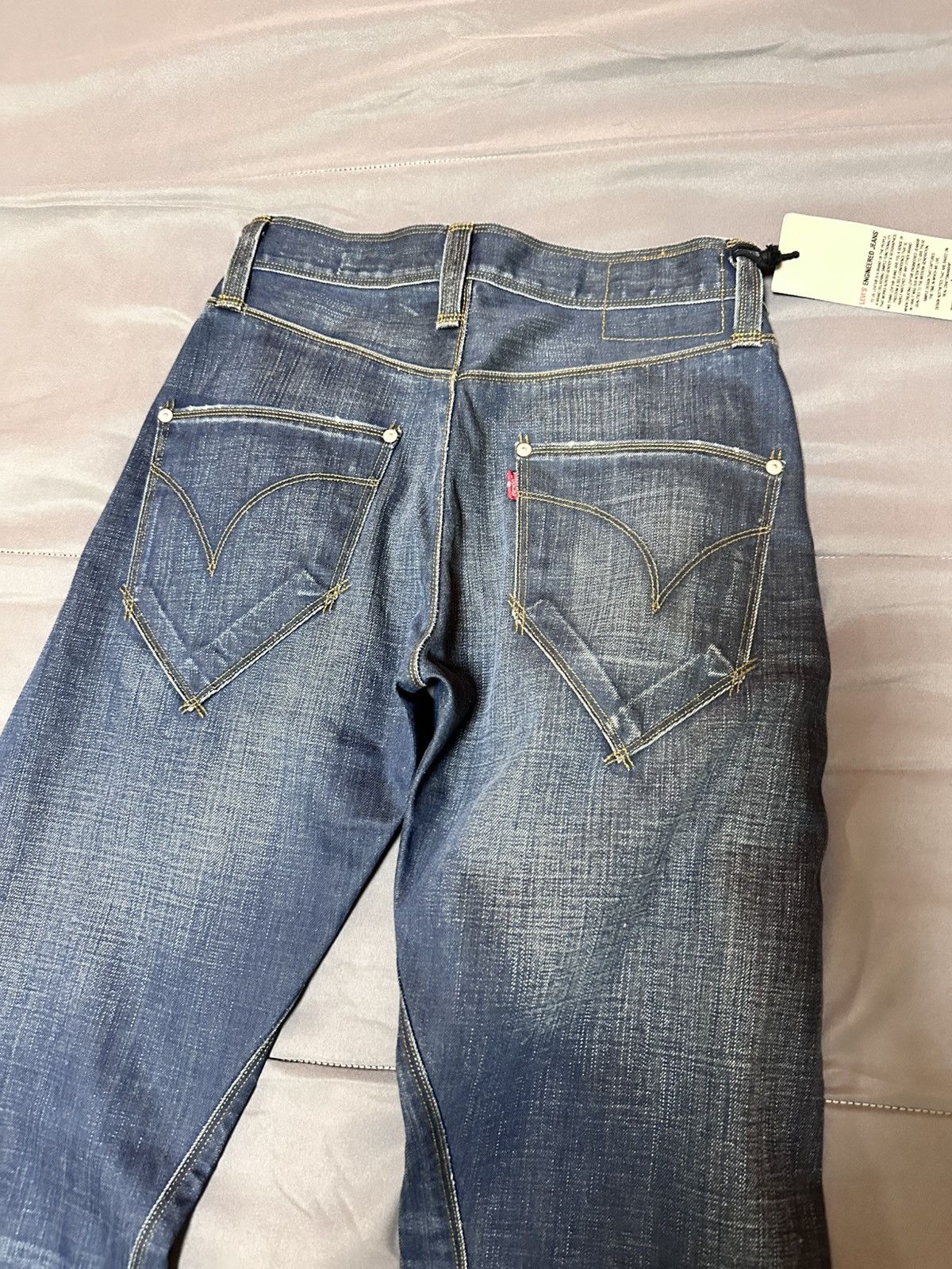 Levi's Vintage Clothing Levi’s Engineered Jeans “Guys Iconic” Brutal Blue NOS Size US 27 - 4 Thumbnail