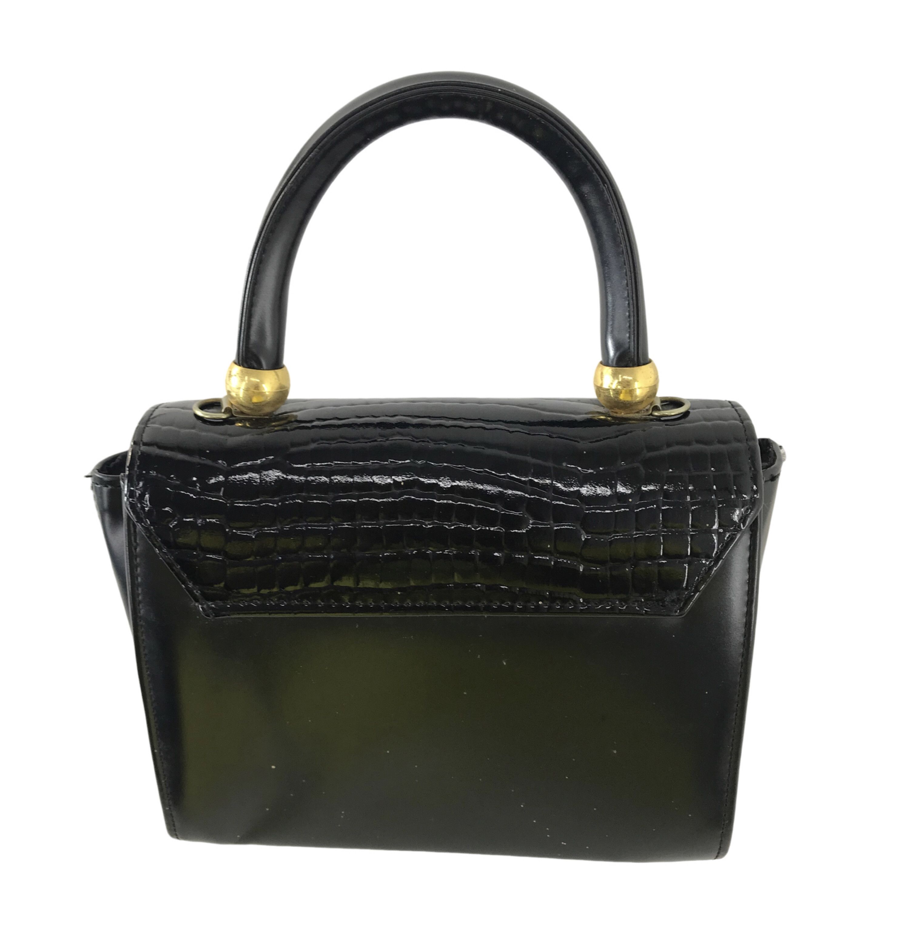 Japanese Brand 90s Japanese Brand Black Crocs Leather Hand Bag Size ONE SIZE - 2 Thumbnail