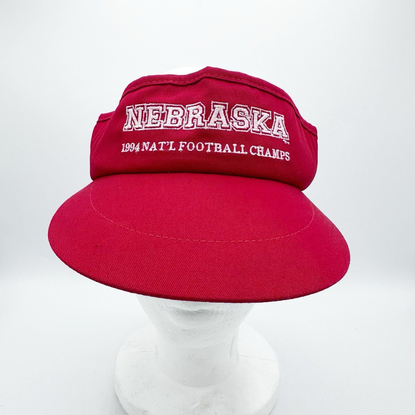 Other VTG Nebraska Huskers '94 Nat'l Football Champs Strap Visor Size ONE SIZE - 2 Thumbnail