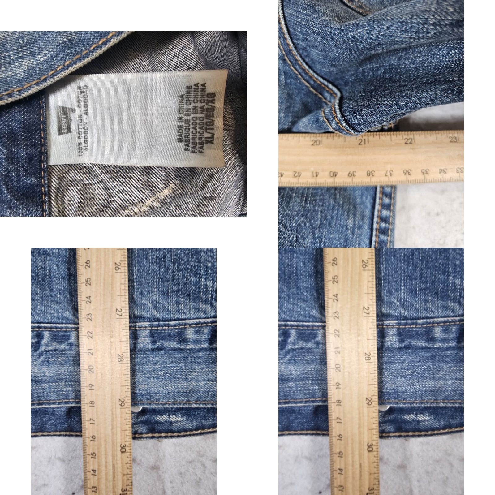 Levi's VINTAGE Levi's Trucker Denim Jacket Mens XL Medium Wash Signature 90s Casual Denim Jacket Mens XL Blue Size US 36 / EU 52 - 9 Thumbnail