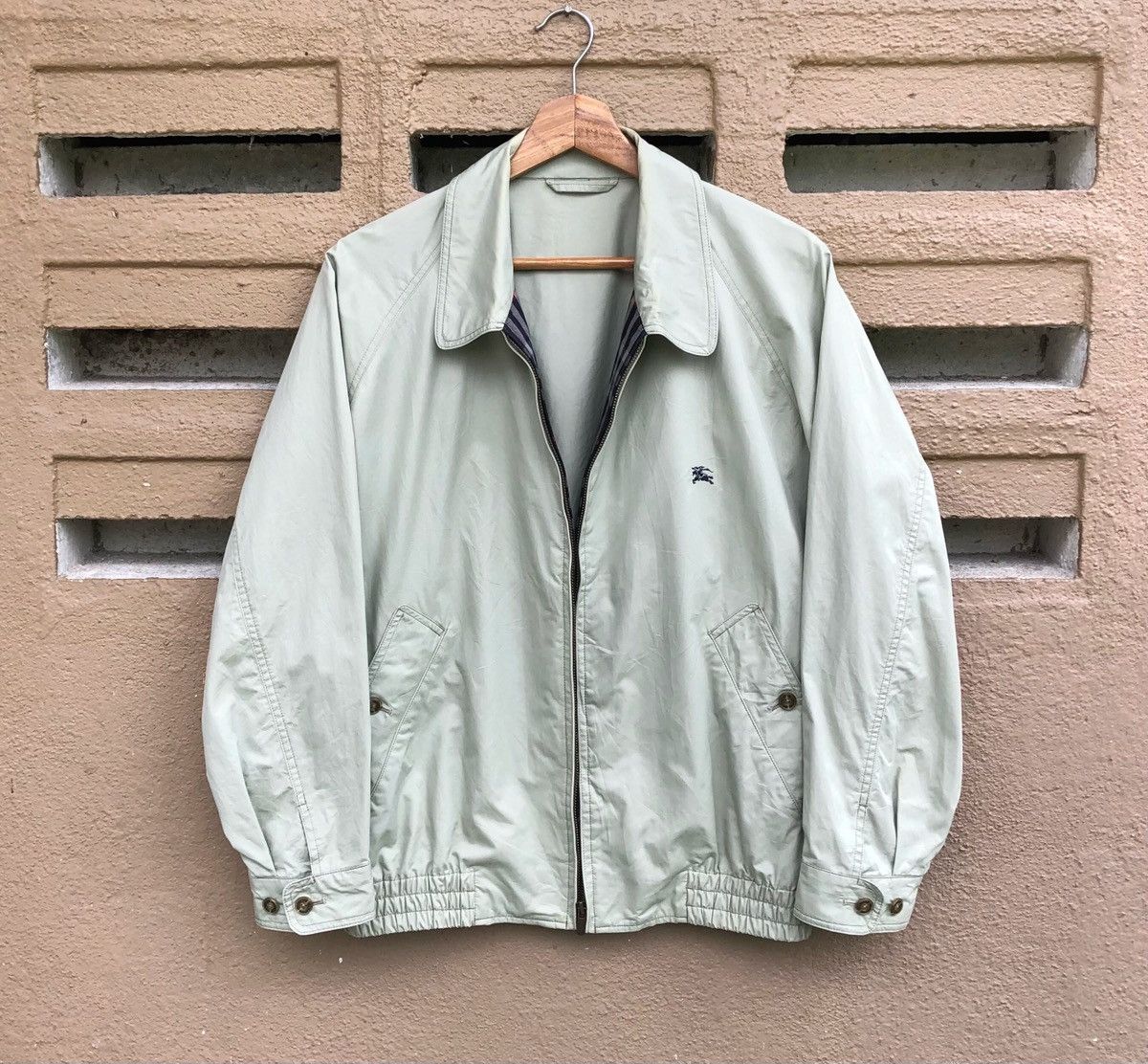 Burberry Vintage Burberrys Embroidery Logo Bomber Jacket Size US M / EU 48-50 / 2 - 1 Thumbnail