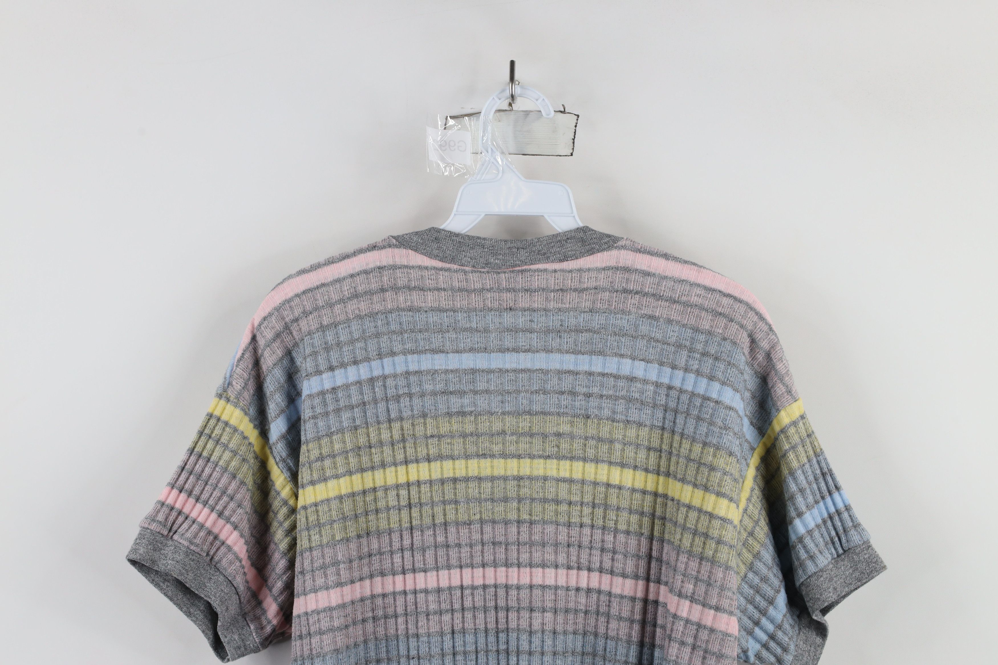 Vintage Vintage 90s Streetwear Ribbed Short Sleeve Sweater USA Size M / US 6-8 / IT 42-44 - 9 Thumbnail