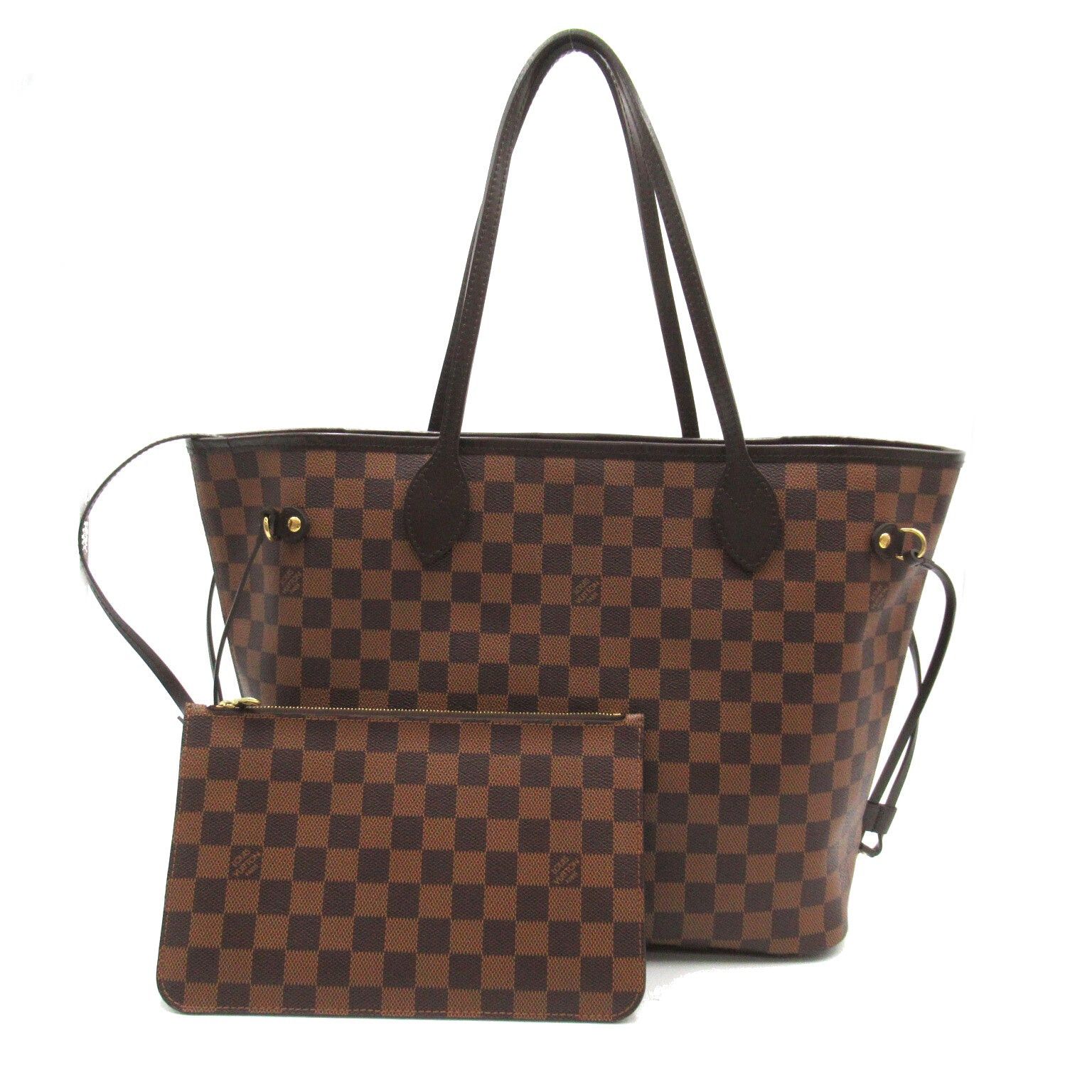 Louis Vuitton Louis Vuitton Neverfull Mm Tote Bag Handbag Coated Canvas Damier Brown Ebene Size ONE SIZE - 1 Thumbnail