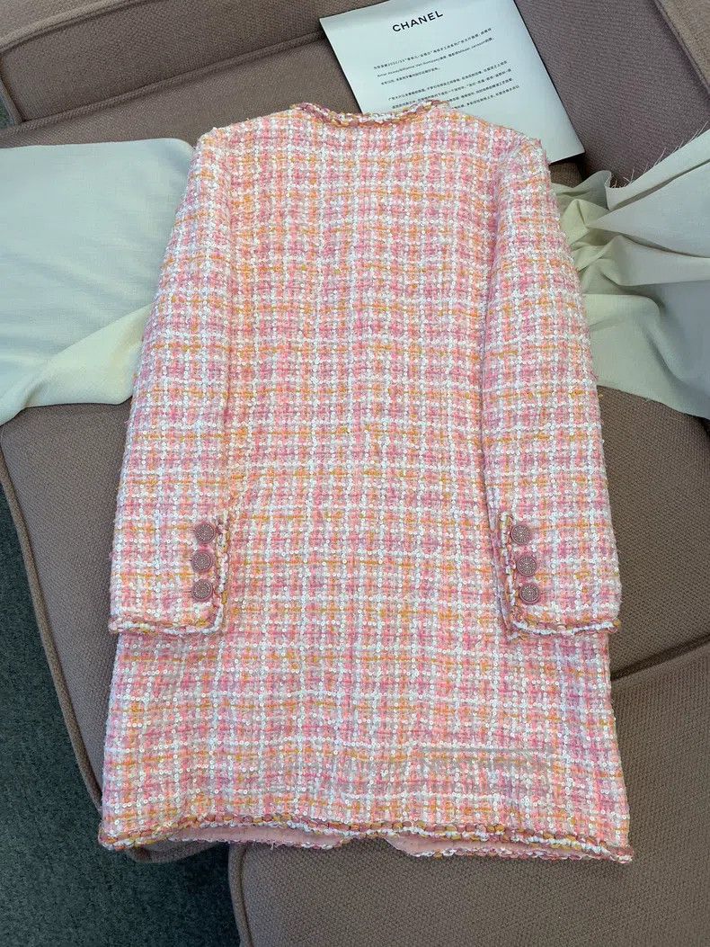 Chanel Chanel Cruise series pink sequin plaid dress Size XS / US 0-2 / IT 36-38 - 4 Thumbnail
