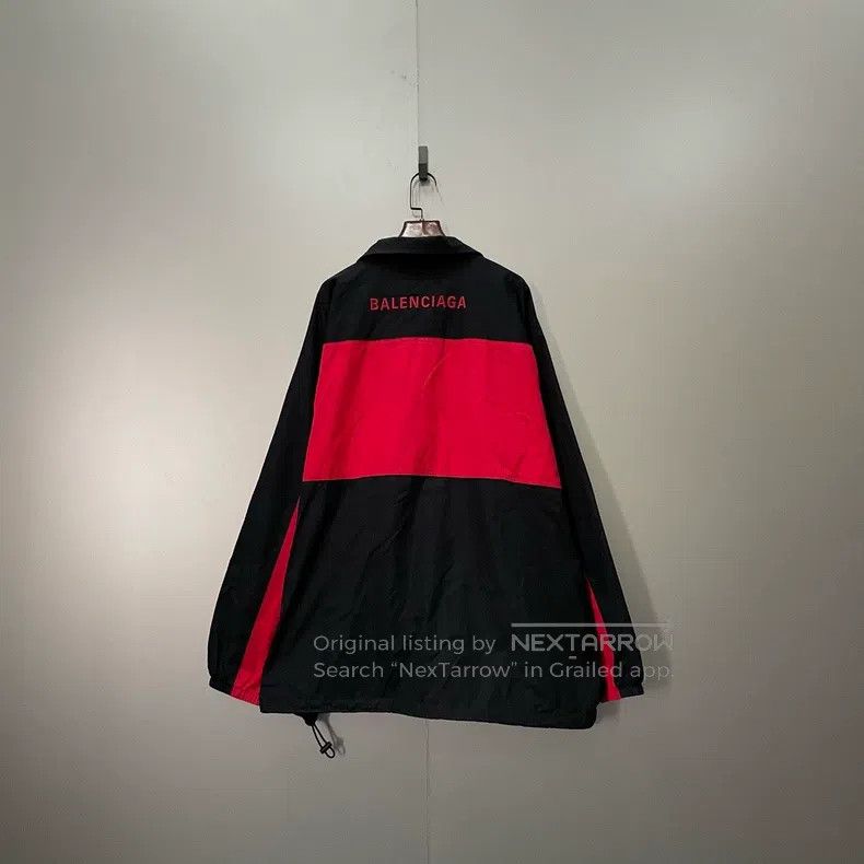 Balenciaga Balenciaga Black and Red Printed Logo School Jacket Size US S / EU 44-46 / 1 - 3 Thumbnail