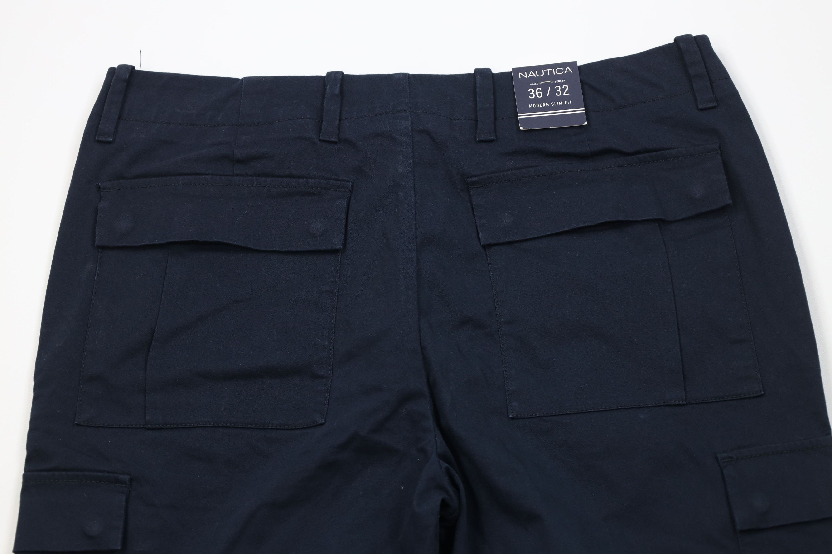 Nautica Deadstock Vintage Y2K Nautica Surplus Cargo Pants Navy Blue Size US 36 / EU 52 - 8 Thumbnail