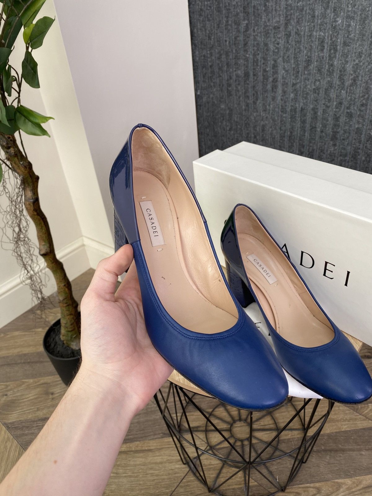 Casadei Casadei Blue Leather Pumps Heels Women’s Size US 9 / IT 39 - 5 Thumbnail
