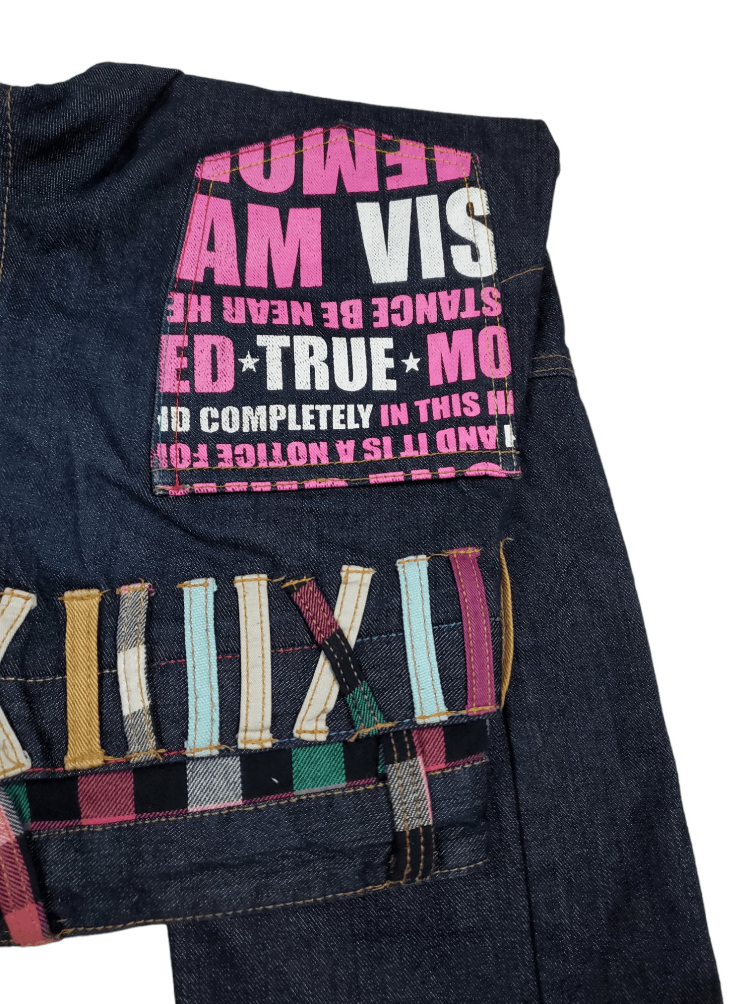 Japanese Brand × Vintage 🔥Vintage Denim Double Waist Punky Style 🔥 Size US 31 - 5 Thumbnail